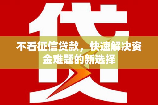 岳阳楼不看征信贷款，快速解决资金难题的新选择