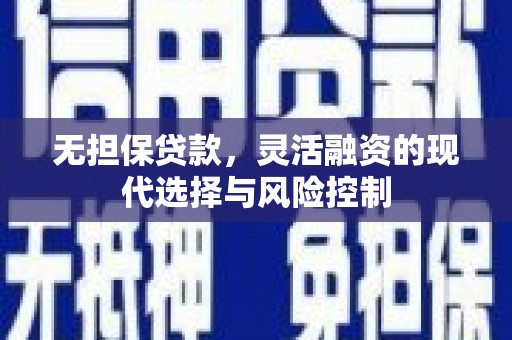 岳阳楼无担保贷款，灵活融资的现代选择与风险控制