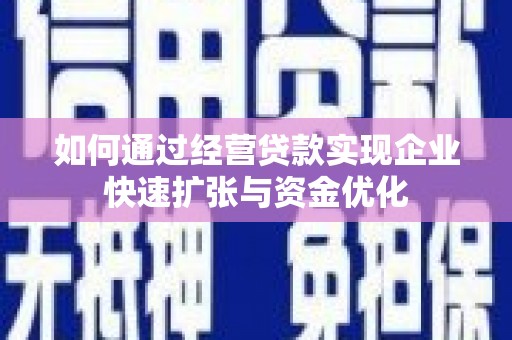 岳阳楼如何通过经营贷款实现企业快速扩张与资金优化