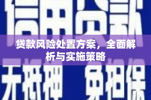 岳阳楼贷款风险处置方案，全面解析与实施策略